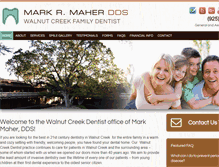 Tablet Screenshot of markmaherdds.com